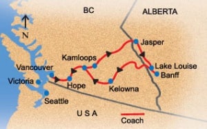 5-day Canadian Rockies bus tour