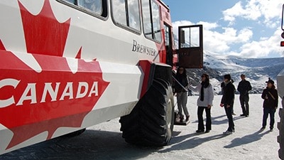 Ice Explorer tour on Columbia Icefield