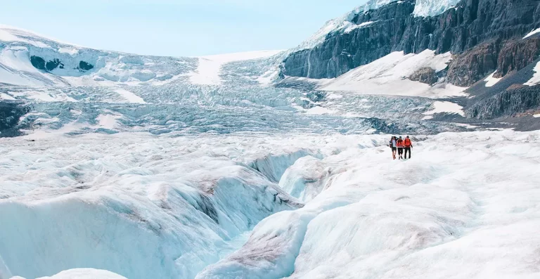Activites-in-The-Canadian-Rockies-Hiking-on-the-Athabasca-Glacier