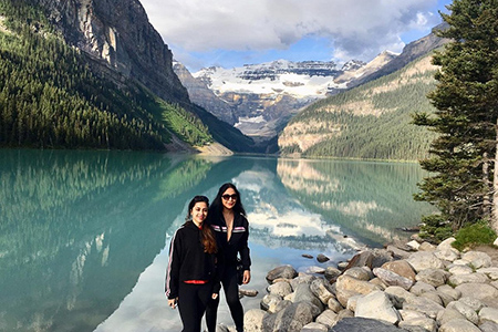 Clients at Lake Louise