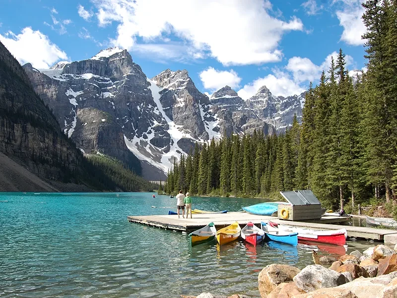 Moraine Lake in Canadian Rockies Moraine Lake in Canadian Rockies