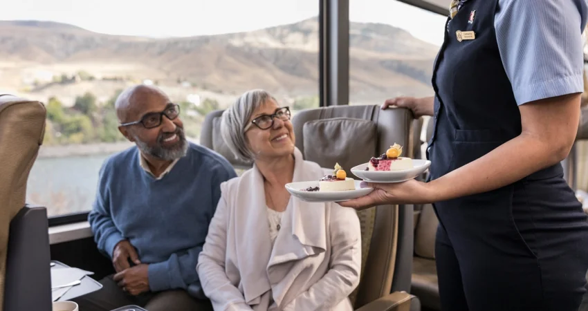 Rocky mountaineer onboard host